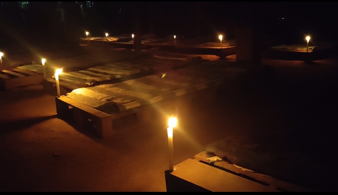 the maloca and bunkbeds at the ayahuasca retreat.